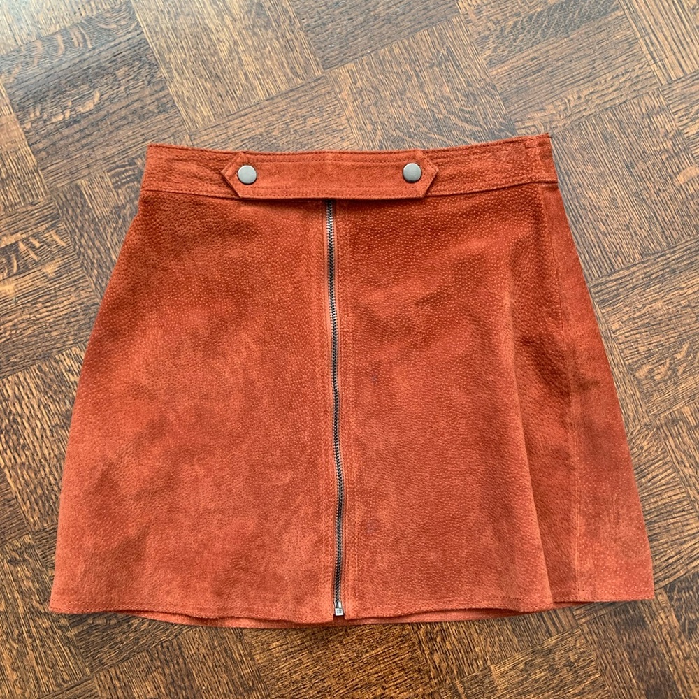 Genuine suede Forever 21 mini skirt